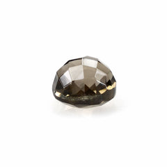 SMOKY QUARTZ CHECKER BACK CUT ROUND 6MM 1.15Cts.