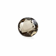 SMOKY QUARTZ CHECKER BACK CUT ROUND 6MM 1.15Cts.