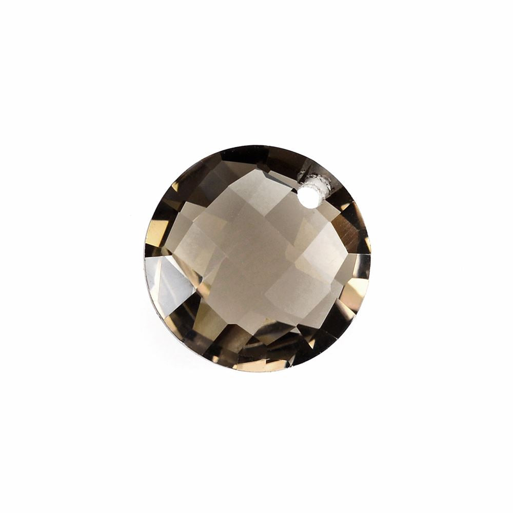 SMOKY QUARTZ BRIOLETTE ROUND (FULL DRILL) 10MM 3.10Cts.