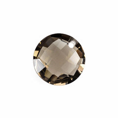 SMOKY QUARTZ BRIOLETTE ROUND (FULL DRILL) 10MM 3.10Cts.