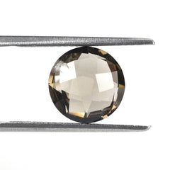 SMOKY QUARTZ BRIOLETTE ROUND (FULL DRILL) 10MM 3.10Cts.
