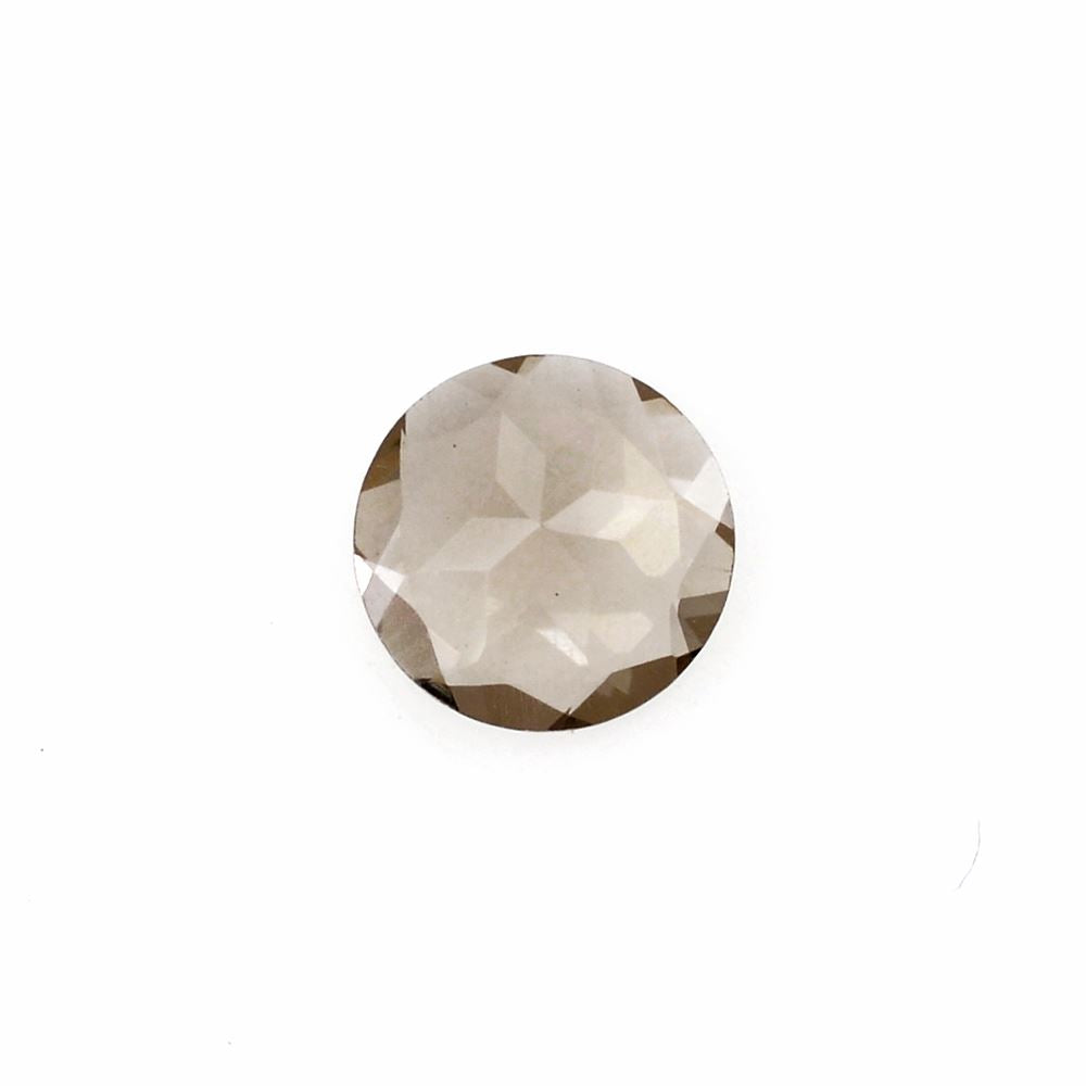 SMOKY QUARTZ CUT ROUND (LITE) (FLAT) 6MM 0.54Cts.