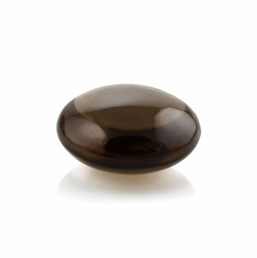 SMOKY QUARTZ LENTIL ROUND 15MM 12.24 Cts.
