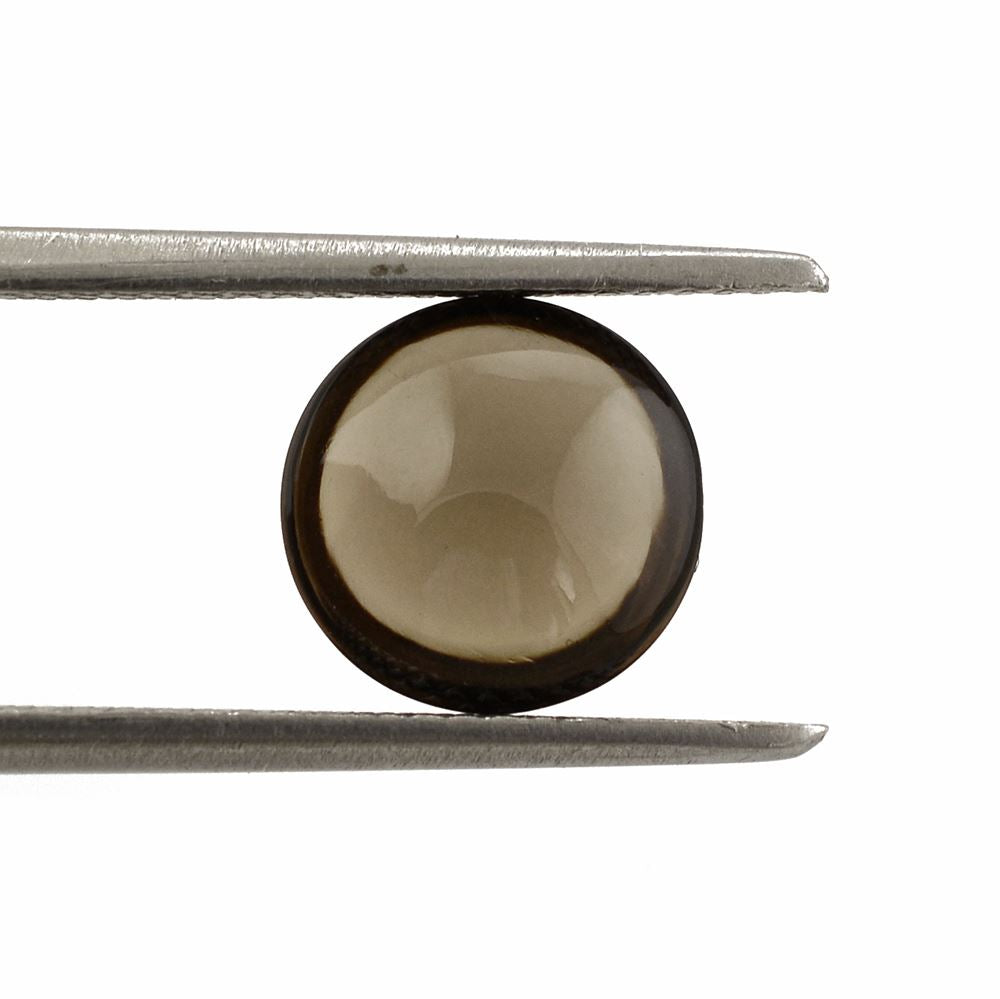 SMOKY QUARTZ LENTIL ROUND 9MM 2.04 Cts.
