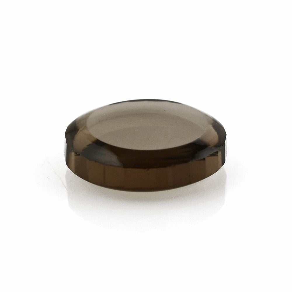 SMOKY QUARTZ ROUND PLATE 12MM 4.86 Cts.
