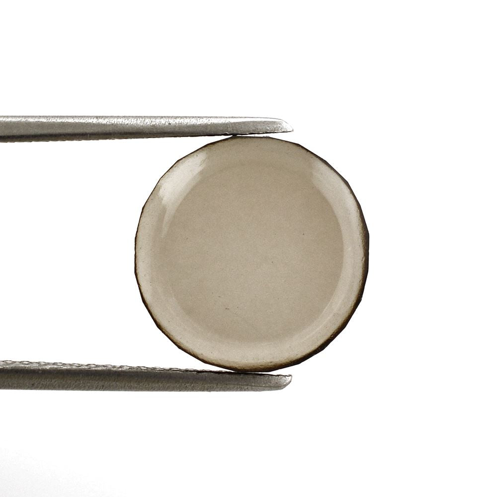 SMOKY QUARTZ ROUND PLATE 12MM 4.86 Cts.