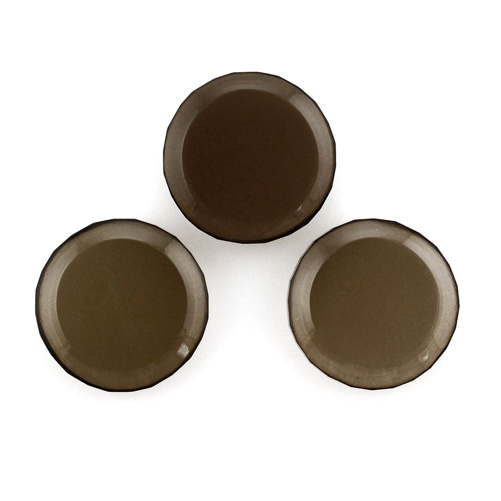 SMOKY QUARTZ ROUND PLATE 12MM 4.86 Cts.