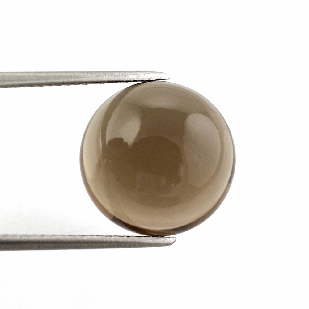 SMOKY QUARTZ ROUND CAB 14.50MM 10.45 Cts.