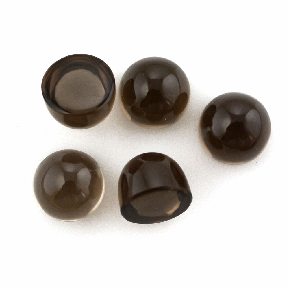 SMOKY QUARTZ ROUND CAB (HIGH DOME) 8MM 3.08 Cts.