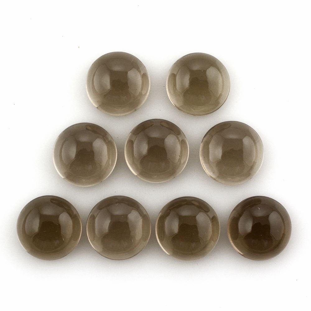 SMOKY QUARTZ ROUND CAB 8MM 1.89 Cts.