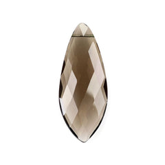 SMOKY QUARTZ BRIOLETTE IRREGULAR MARQUISE (FULL DRILL) 30X12MM 10.87 Cts.