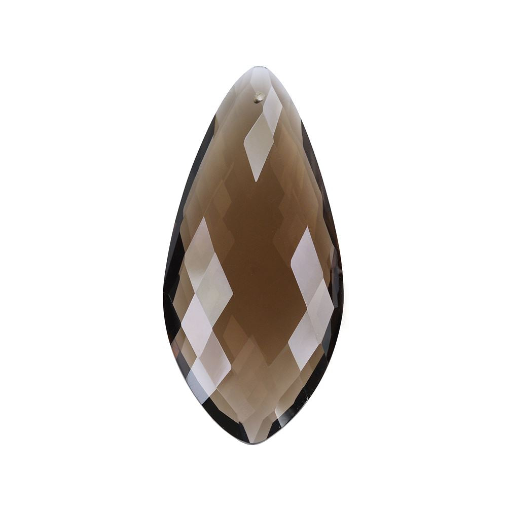 SMOKY QUARTZ BRIOLETTE IRREGULAR MARQUISE (FULL DRILL) 44X20MM 35.20 Cts.