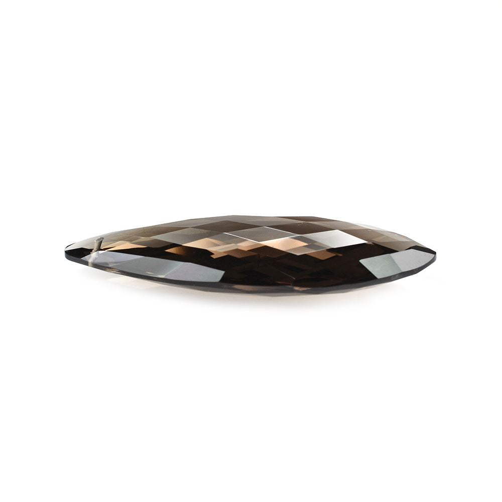 SMOKY QUARTZ BRIOLETTE IRREGULAR MARQUISE (FULL DRILL) 44X20MM 35.20 Cts.