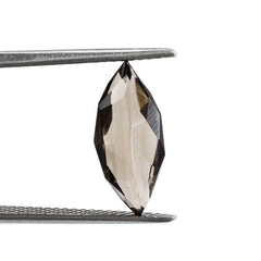 SMOKY QUARTZ ROSE CUT HIGH DOME MARQUISE 15X5MM 2.80 Cts.