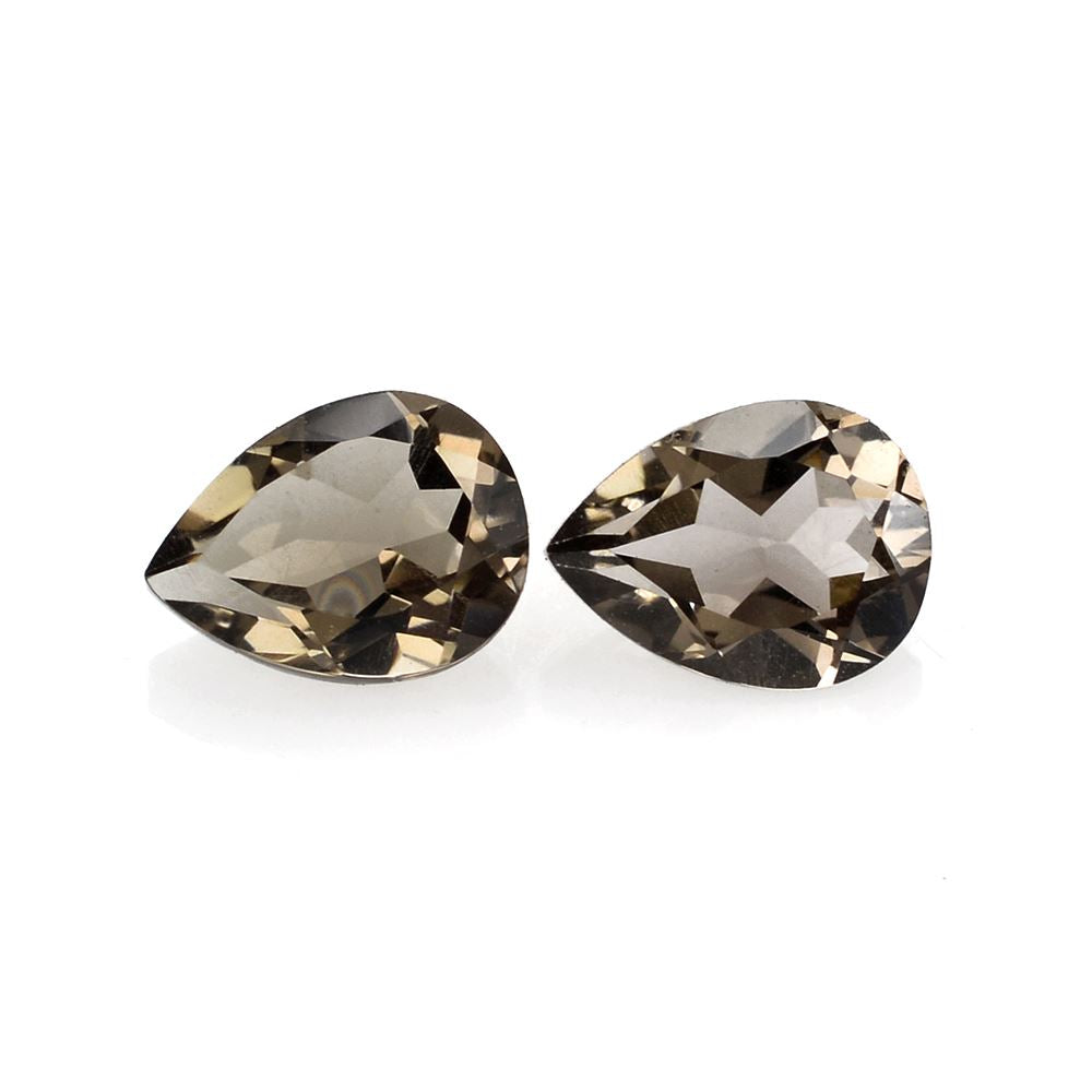 SMOKY QUARTZ CUT PEAR 8X6MM 1.02 Cts.
