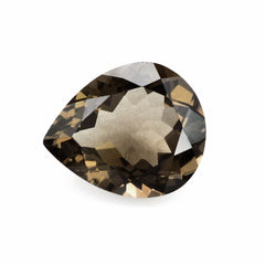 SMOKY QUARTZ CUT PEAR 18X13MM 12.34 Cts.