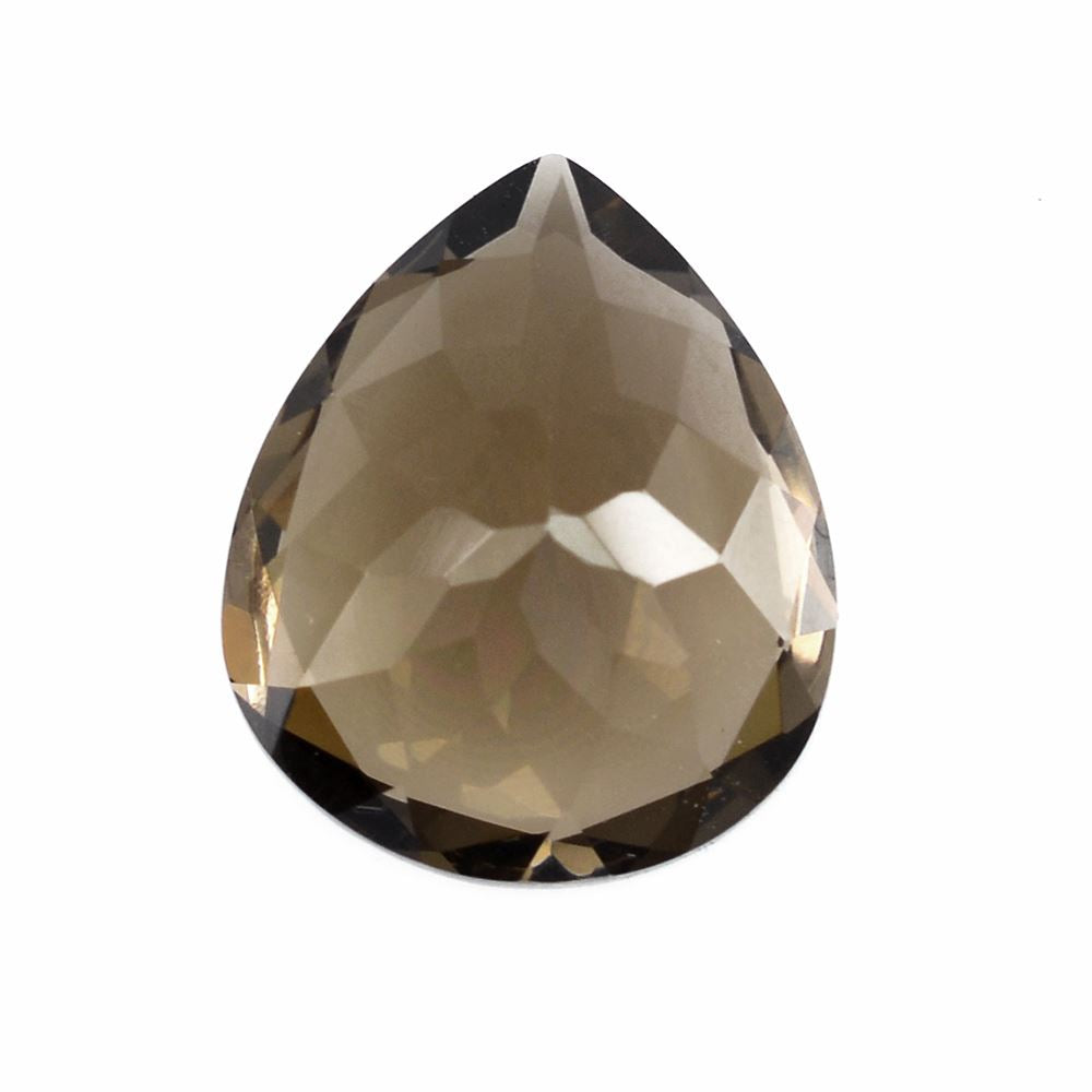 SMOKY QUARTZ CUT PEAR 18X13MM 12.34 Cts.