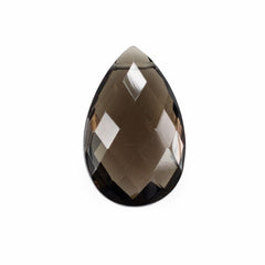 SMOKY QUARTZ BRIOLETTE PEAR (FULL DRILL) (LITE) 15.50X10MM 5.37 Cts.