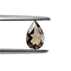 SMOKY QUARTZ CUT PEAR 6X4MM 0.40 Cts.