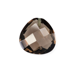 SMOKY QUARTZ BRIOLETTE PEAR (HALF DRILL) 12MM 5.51 Cts.