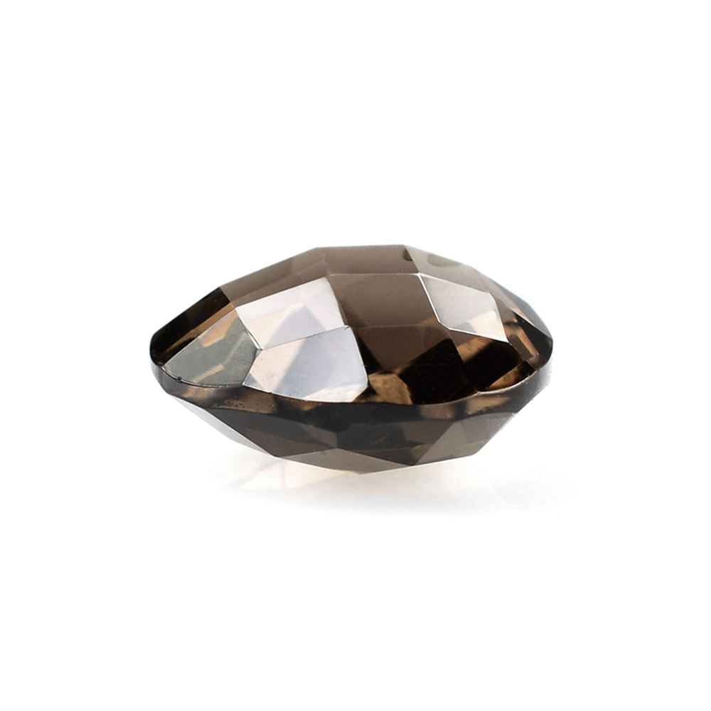 SMOKY QUARTZ BRIOLETTE PEAR (HALF DRILL) 12MM 5.51 Cts.