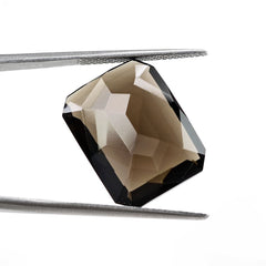 SMOKY QUARTZ FANCY CUT OCTAGON 19X15MM 15 Cts.