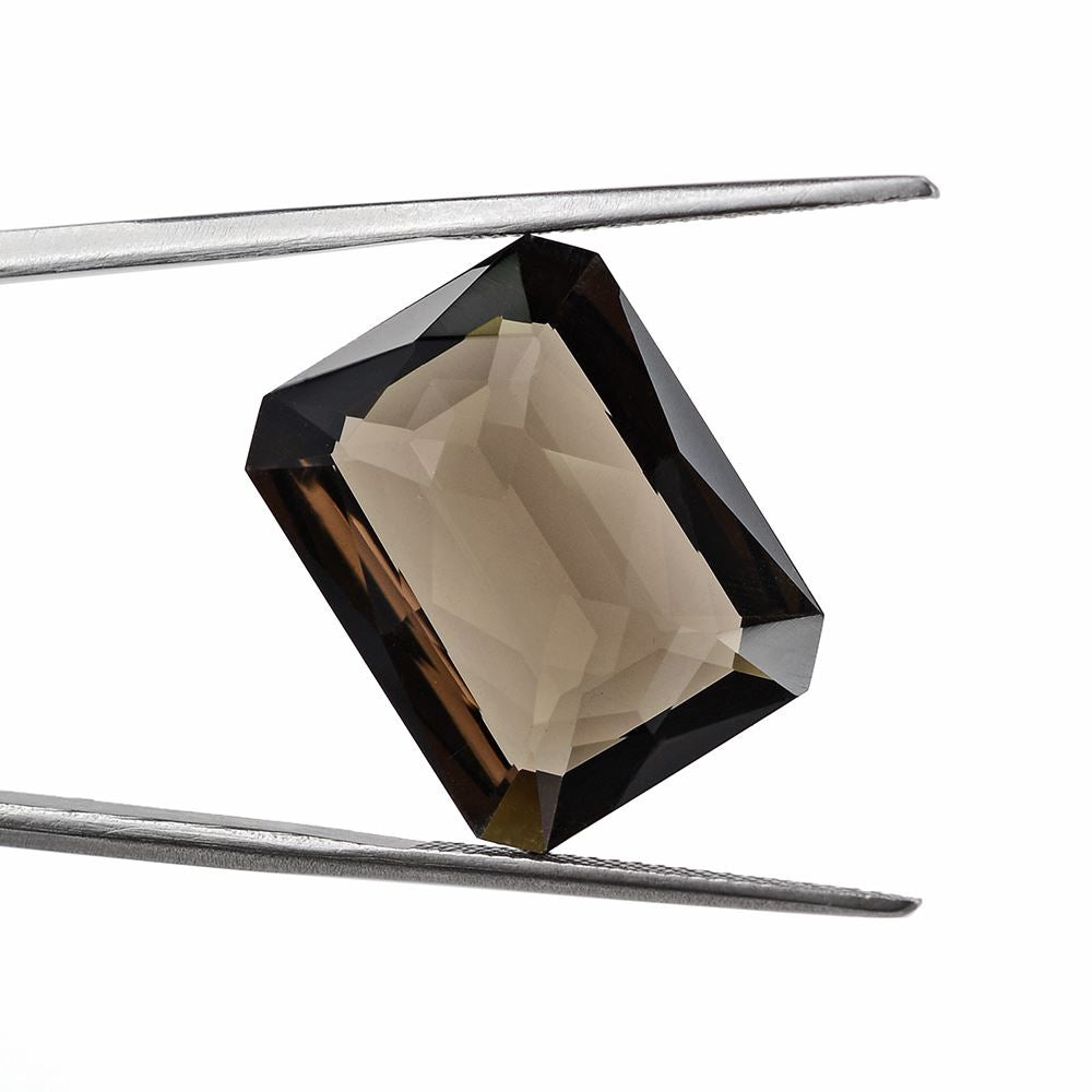 SMOKY QUARTZ FANCY CUT OCTAGON 19X15MM 15 Cts.