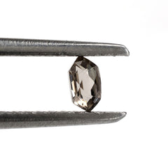 SMOKY QUARTZ CHECKER CUT HEXAGON 4X2MM 0.10 Cts.