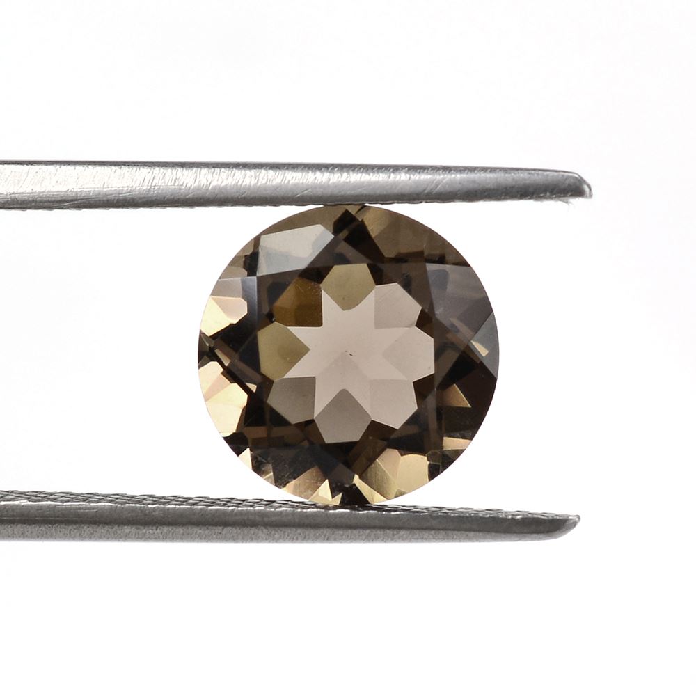 SMOKY QUARTZ CUT ROUND 9MM 2.50 Cts.