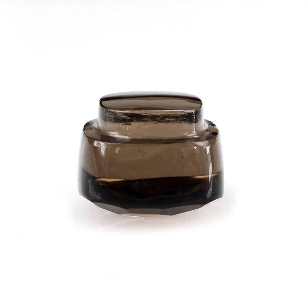 SMOKY QUARTZ IRREGULAR CUT BOTTLE CORK 10.50MM 7.60 Cts.