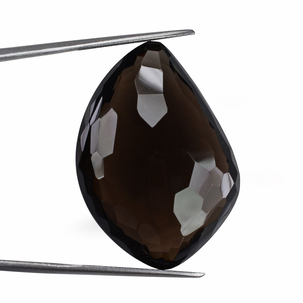 SMOKY QUARTZ IRREGULAR CUT BRIOLETTE FANCY 35X24MM 54.05 Cts.