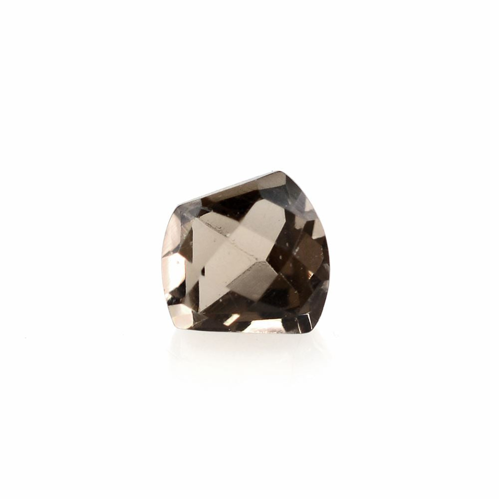 SMOKY QUARTZ CHECKER CUT FANCY 4MM 0.30 Cts.