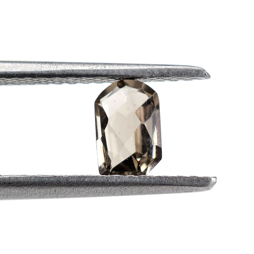 SMOKY QUARTZ CHECKER CUT FANCY 6X4MM 0.58 Cts.