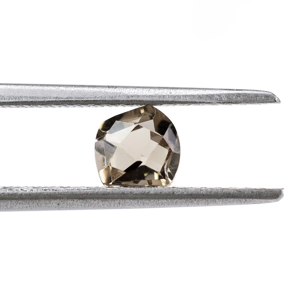 SMOKY QUARTZ CHECKER CUT FANCY 5MM 0.53 Cts.