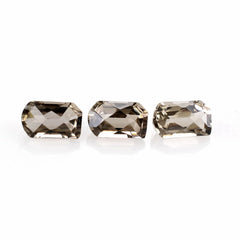 SMOKY QUARTZ CHECKER CUT FANCY 5X3MM 0.32 Cts.