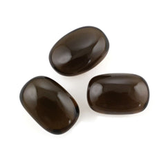 SMOKY QUARTZ PLAIN TUMBLE 15X10MM 9.80 Cts.