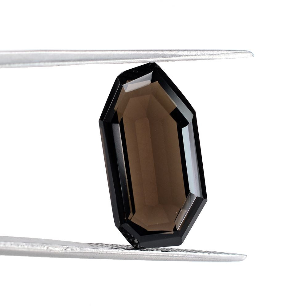 SMOKY QUARTZ STEP CUT FANCY 20X10MM 10.30 Cts.