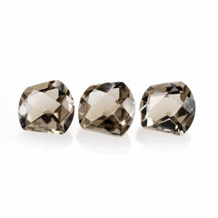 SMOKY QUARTZ CHECKER CUT FANCY 6MM 0.93 Cts.