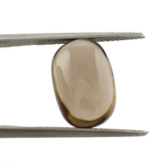 SMOKY QUARTZ PLAIN TUMBLE 15X10MM 9.18 Cts.