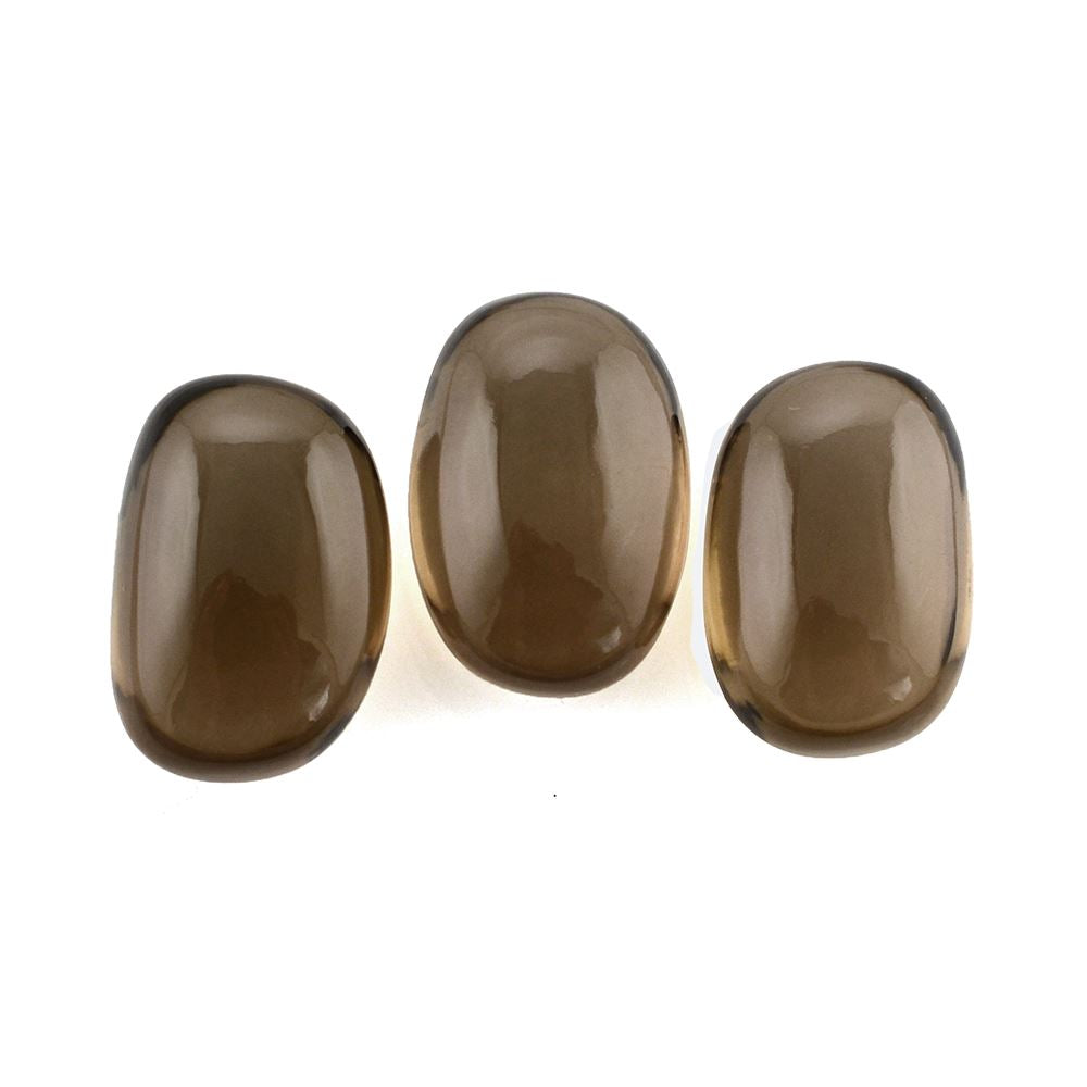 SMOKY QUARTZ PLAIN TUMBLE 15X10MM 9.18 Cts.