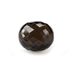 SMOKY QUARTZ CHECKER CUT OLIVE (HALF DRILL) 12X10MM 8.75 Cts.