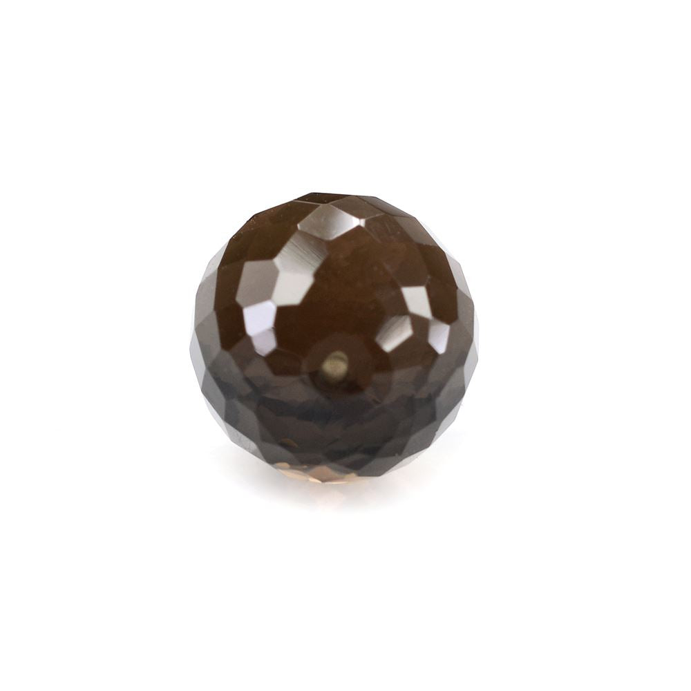 SMOKY QUARTZ CHECKER CUT OLIVE (HALF DRILL) 12X10MM 8.75 Cts.
