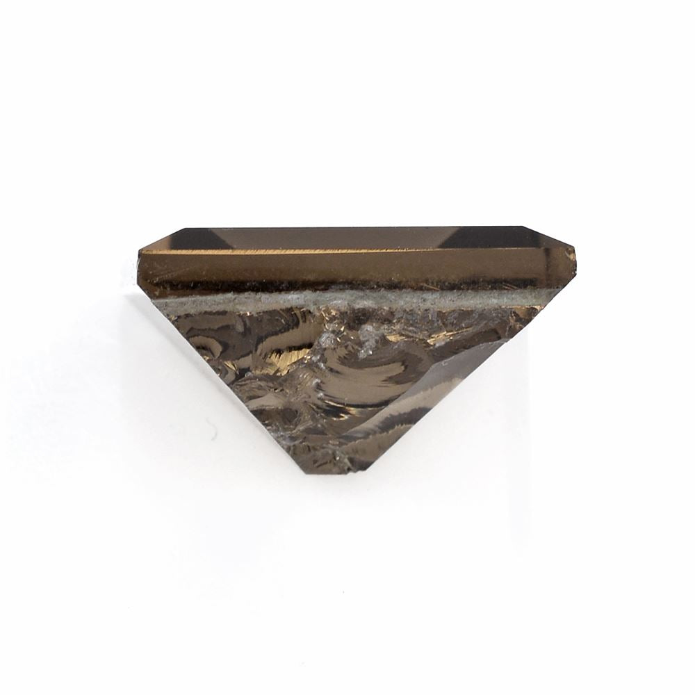 SMOKY QUARTZ CUT SQUARE (ONE SIDE ROUGH) 16MM 15.37Cts.
