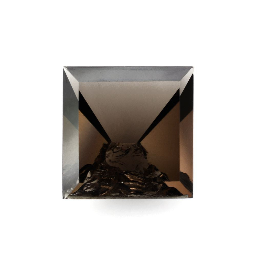 SMOKY QUARTZ CUT SQUARE (ONE SIDE ROUGH) 16MM 14.90Cts.