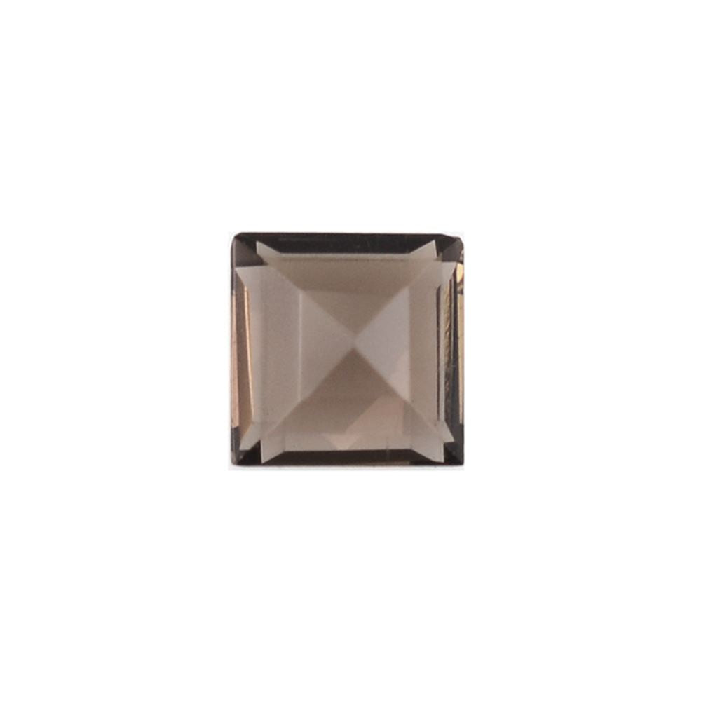 SMOKY QUARTZ CUT SQUARE 3.5MM 9.95Cts.