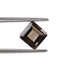 SMOKY QUARTZ CUT SQUARE-OCTAGON 6MM 1.02Cts.