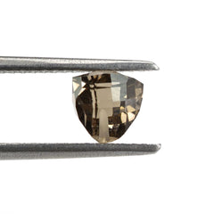 SMOKY QUARTZ TRILLION CHOPASA (HALF DRILL) 6MM 1.33Cts.