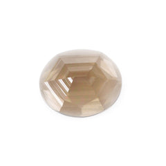 SMOKY QUARTZ SWIRL CUT HEXAGON CONCAVE OVAL 12X10MM 3.98Cts.