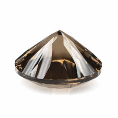 SMOKY QUARTZ CONCAVE CUT ROUND 15MM 10.40Cts.