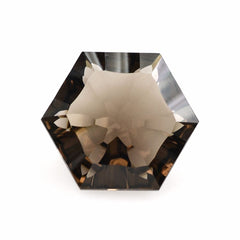 SMOKY QUARTZ CONCAVE SPLENDOR CUT HEXAGON 10MM 5.35Cts.